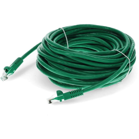 AddOn 35ft RJ-45 (Male) to RJ-45 (Male) Straight Green Cat6 UTP PVC Copper Patch Cable