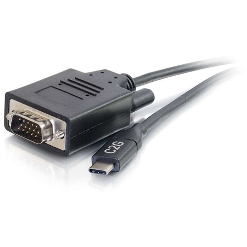 C2G 10ft USB-C to VGA Video Adapter Cable - M/M
