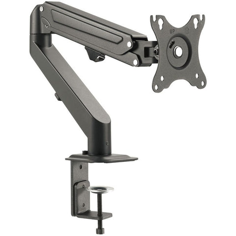 Single Gas Spring C-Clamp Monitor Desk Mount - 17" to 27"