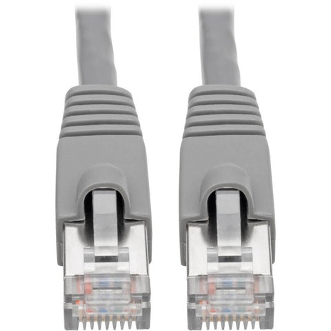 Tripp Lite Cat6a Ethernet Cable 10G STP Snagless Shielded PoE M/M Gray 2ft