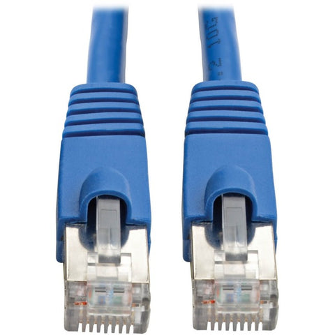 Tripp Lite Cat6a Ethernet Cable 10G STP Snagless Shielded PoE M/M Blue 15ft