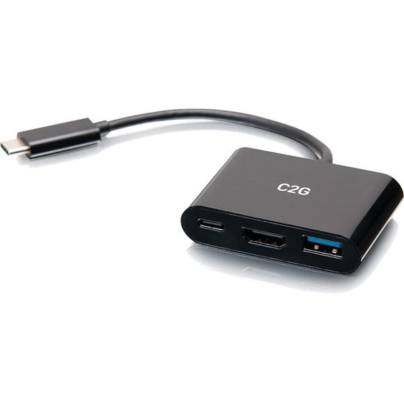 C2G USB C Mini Docking Station - USB C to HDMI, USB 3.0 & USB C