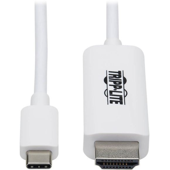 Tripp Lite USB C to HDMI Adapter Cable 4K, 4:4:4 Thunderbolt 3 White 3ft