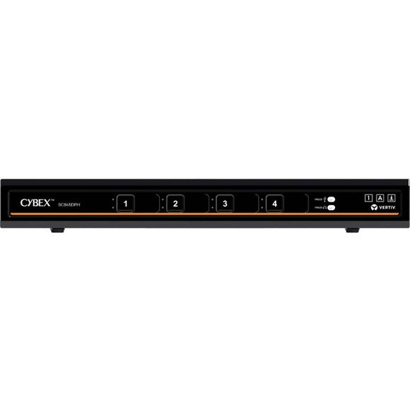 Vertiv Cybex SC800 Secure KVM | Single Head | 4 Port Universal and DPP | USB-C | NIAP version 4.0 Certified (SC845DPHC-400)