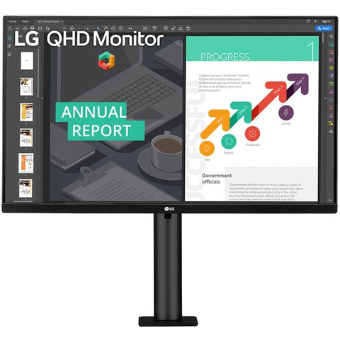 LG 27BN88Q-B 27" WQHD LCD Monitor - 16:9 - Textured Black