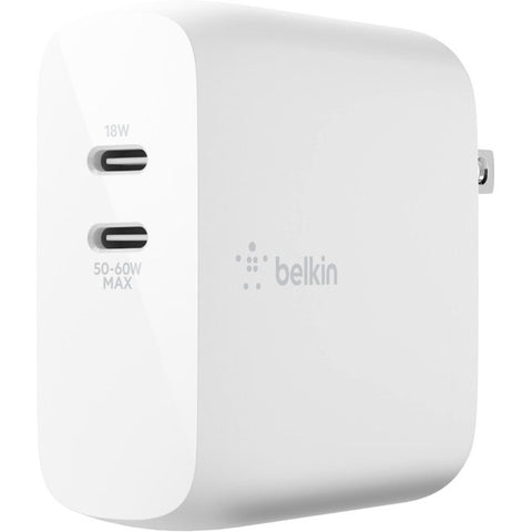 Belkin BOOST↑CHARGE Dual USB-C PD GaN Wall Charger 68W