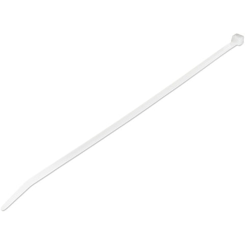 StarTech.com 10"(25cm) Cable Ties, 2-5/8"(68mm) Dia, 50lb(22kg) Tensile Strength, Nylon Self Locking Ties, UL Listed, 1000 Pack, White