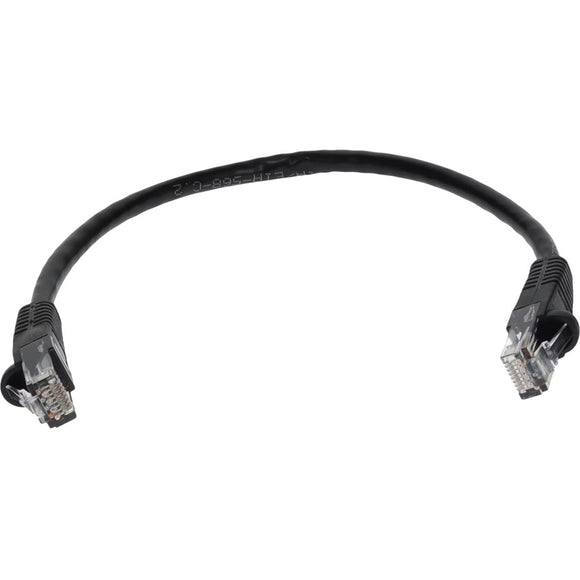 AddOn 1ft RJ-45 (Male) to RJ-45 (Male) Straight Black Cat6 UTP PVC Copper Patch Cable