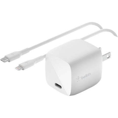 Belkin BOOST↑CHARGE 30W USB-C GaN Wall Charger + USB-C To Lightning Cable