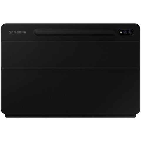 Samsung Book Cover Keyboard/Cover Case (Book Fold) Samsung Galaxy Tab S7 Tablet - Black