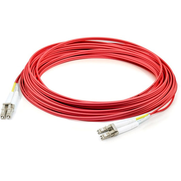 AddOn 2m LC (Male) to LC (Male) Red OM2 Duplex Plenum-Rated Fiber Patch Cable