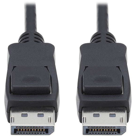 Tripp Lite DisplayPort 1.4 Cable with Latching Connectors, 8K, M/M, Black, 15 ft.