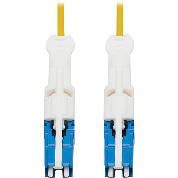 Tripp Lite Duplex Singemode 400Gb Fiber Optic Cable 9/125 OS2 LSZH Yellow 1M