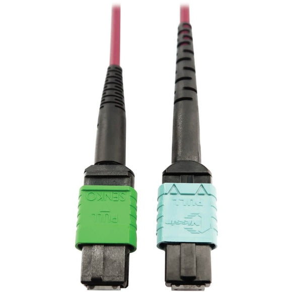 Tripp Lite Multimode Fiber Optic Cable 400G MTP/MPO-APC to 24F MTP/MPO-UPC F/F 5M