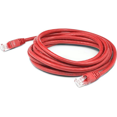 AddOn 10ft RJ-45 (Male) to RJ-45 (Male) Straight Red Cat6A UTP PVC Copper Patch Cable