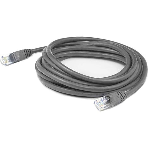 AddOn 10ft RJ-45 (Male) to RJ-45 (Male) Straight Gray Cat6 UTP PVC Copper Patch Cable
