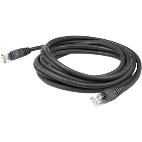 AddOn 14ft RJ-45 (Male) to RJ-45 (Male) Straight Black Cat6 UTP PVC Copper Patch Cable