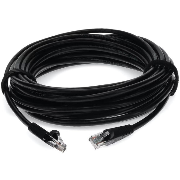 AddOn 20ft RJ-45 (Male) to RJ-45 (Male) Straight Black Cat6 UTP PVC Copper Patch Cable
