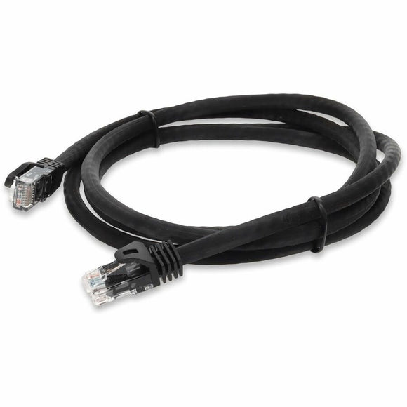 AddOn 3ft RJ-45 (Male) to RJ-45 (Male) Straight Black Cat6A UTP PVC Copper Patch Cable