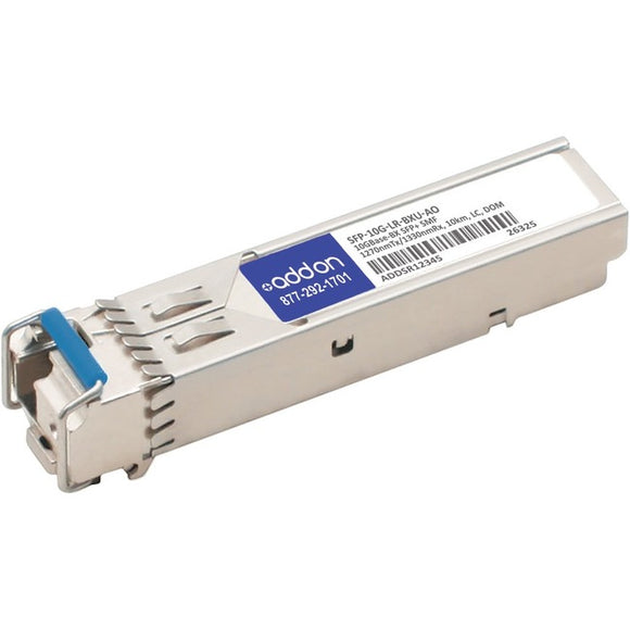 AddOn Cisco SFP-10G-LR-BXU Compatible TAA Compliant 10GBase-BX SFP+ Transceiver (SMF, 1270nmTx/1330nmRx, 10km, LC, DOM)
