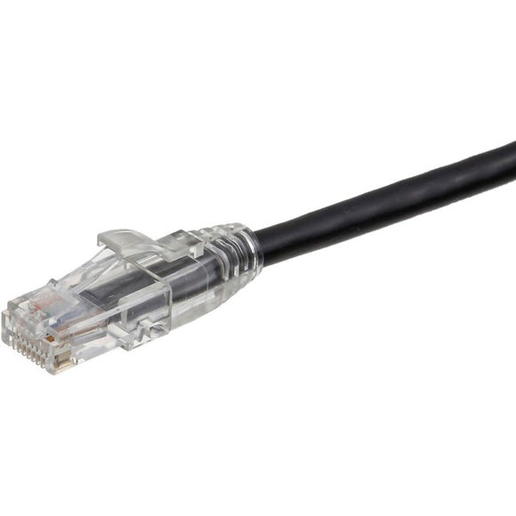 Axiom 6-INCH CAT6 UTP 550mhz Patch Cable Clear Snagless Boot (Black) - TAA Compliant