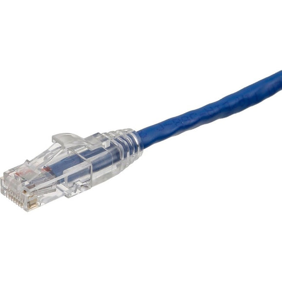 Axiom 6-INCH CAT6 UTP 550mhz Patch Cable Clear Snagless Boot (Blue) - TAA Compliant