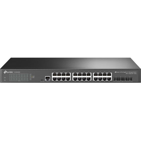 TP-Link TL-SG3428X - JetStream 24-Port Gigabit L2+ Managed Switch with 4 10GE SFP+ Slots - Limited Lifetime Protection