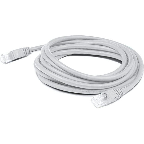 AddOn 35ft RJ-45 (Male) to RJ-45 (Male) Straight White Cat6 UTP PVC Copper Patch Cable