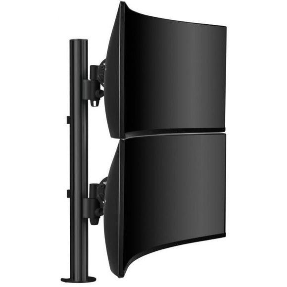Atdec Pty Ltd Atdec Dual Stack Heavy Monitor Desk Mount - Flat/curved Up To 49in - Vesa 75x75,