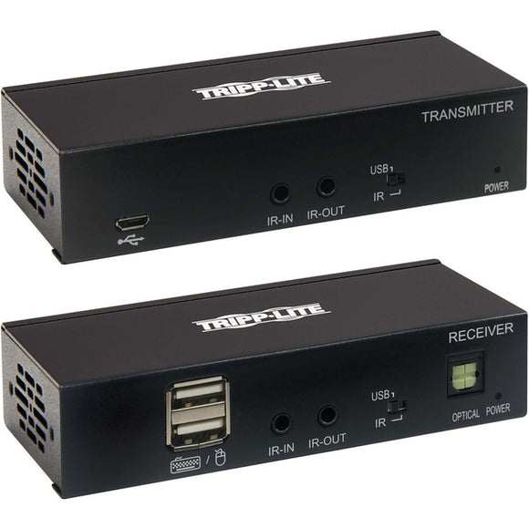 Tripp Lite HDMI Over Cat6 Extender Kit w KVM Support 4K60Hz USB/IR PoC TAA