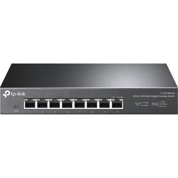 TP-Link TL-SG108-M2 - 8-Port Multi-Gigabit Unmanaged Network Switch - Limited Lifetime Protection
