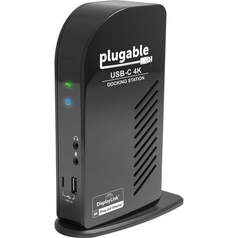 Plugable 4K USB C Docking Station Triple Monitor with 100W Charging
