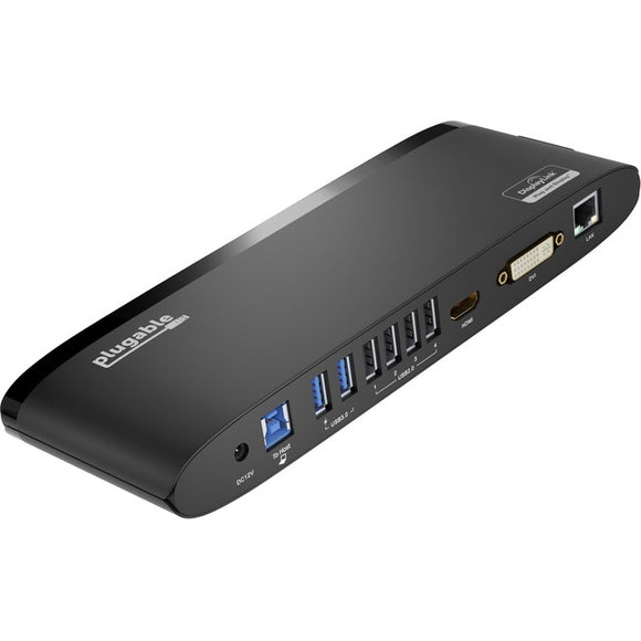 Plugable USB 3.0 Universal Laptop Docking Station for Windows and Mac