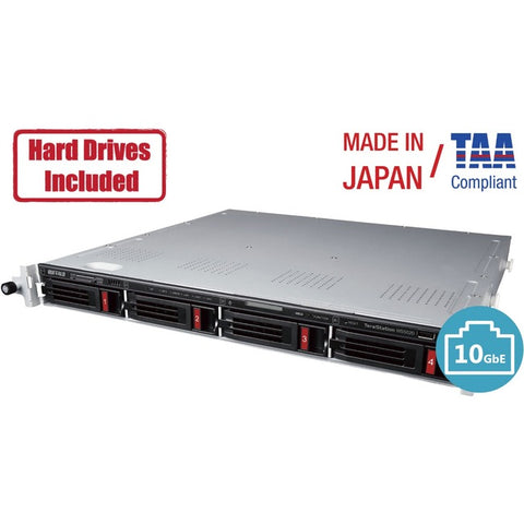 Buffalo TeraStation 5420RN Windows Server IoT 2019 Standard 40TB 4 Bay Rackmount (4x10TB) NAS NAS Hard Drives Included RAID iSCSI