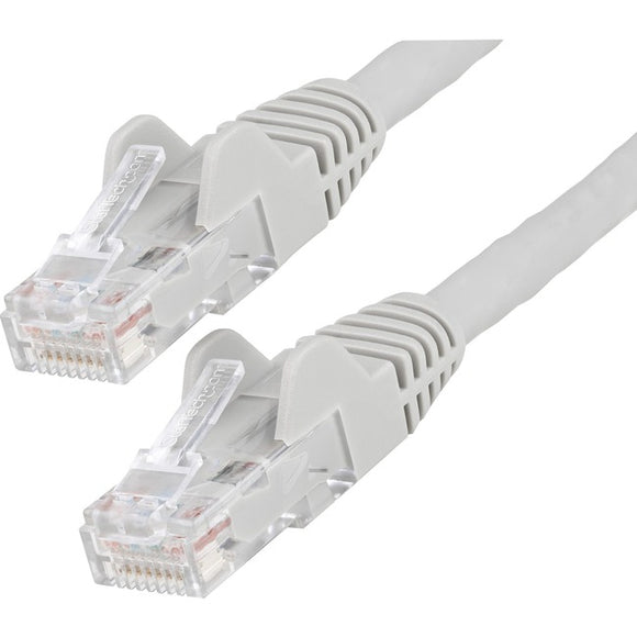 StarTech.com 3ft (90cm) CAT6 Ethernet Cable, LSZH (Low Smoke Zero Halogen) 10 GbE Snagless 100W PoE UTP RJ45 Gray Network Patch Cord, ETL