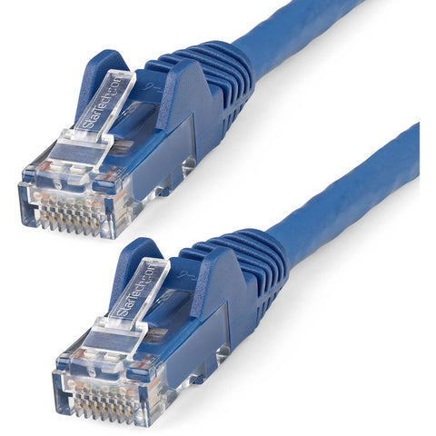 StarTech.com 6in (15cm) CAT6 Ethernet Cable, LSZH (Low Smoke Zero Halogen) 10 GbE Snagless 100W PoE UTP RJ45 Blue Network Patch Cord, ETL