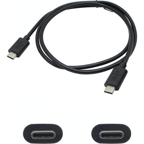 AddOn 6ft USB 3.1 (C) Male to Male Black Cable