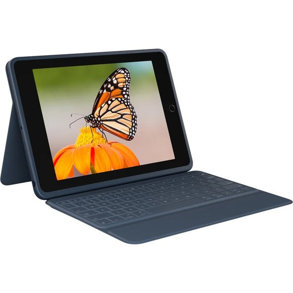 Logitech Rugged Combo 3 Rugged Keyboard/Cover Case (Folio) Apple, Logitech iPad (8th Generation), iPad (7th Generation), iPad (9th Generation) Tablet - Blue