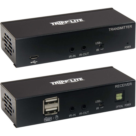 Tripp Lite DisplayPort Over Cat6 Extender Kit KVM Support USB 4K PoC TAA