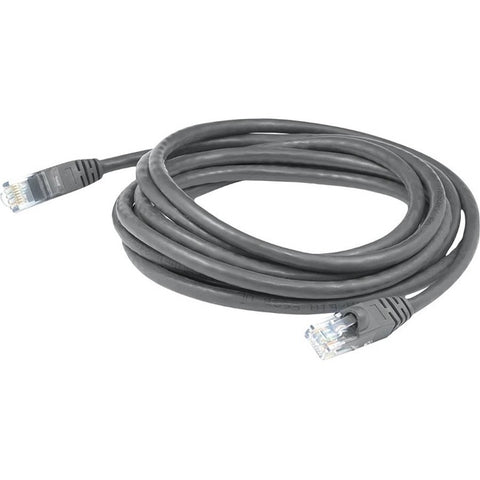 AddOn 14ft RJ-45 (Male) to RJ-45 (Male) Straight Gray Cat6A UTP PVC Copper Patch Cable