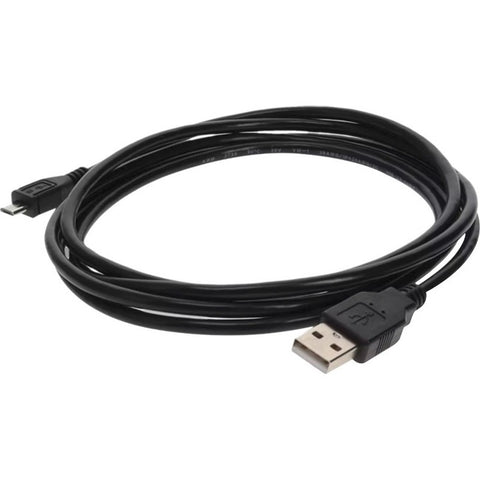 AddOn 6ft USB 2.0 (A) Male to Micro-USB 2.0 (B) Male Black Cable