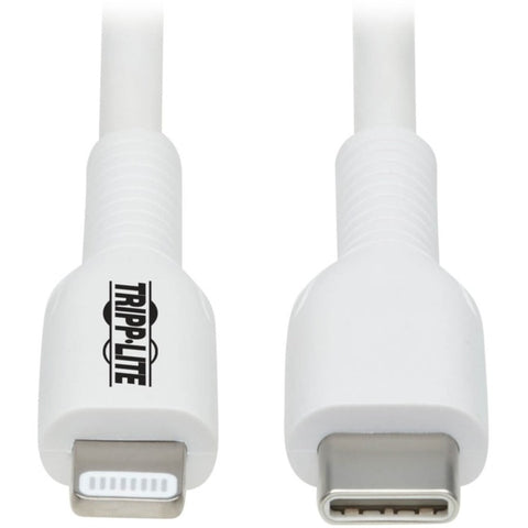 Tripp Lite USB-C to Lightning Sync/Charge Cable (M/M), MFi Certified, White, 1 m (3.3 ft.)