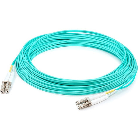 AddOn 2m LC (Male) to LC (Male) Straight Aqua OM4 Duplex LSZH Fiber Patch Cable