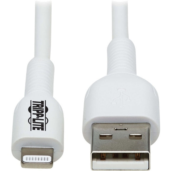 Tripp Lite Safe-IT USB-A to Lightning Sync/Charge Antibacterial Cable (M/M), MFi Certified, White, 3 m (9.8 ft.)