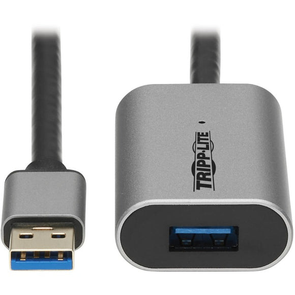 Tripp Lite USB-A Active Extension Repeater Cable USB 3.2 Gen 1 Aluminum M/F 10M