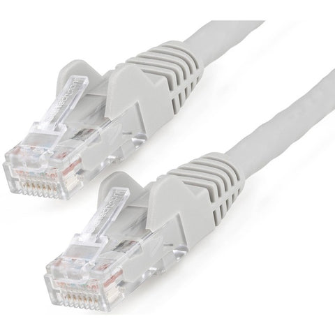 StarTech.com 25ft (7.6m) CAT6 Ethernet Cable, LSZH (Low Smoke Zero Halogen) 10 GbE Snagless 100W PoE UTP RJ45 Gray Network Patch Cord, ETL