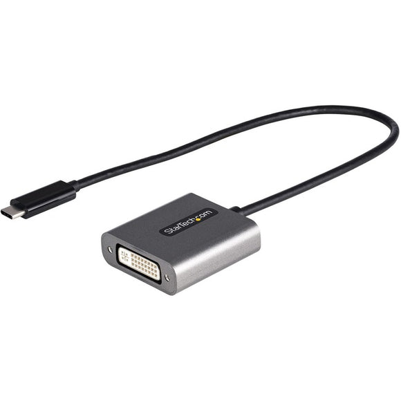 StarTech.com USB C to DVI Adapter, 1920x1200p, USB Type-C to DVI-D Adapter Dongle, USB-C to DVI Display/Monitor Video Converter, 12