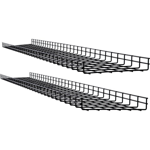 Tripp Lite Wire Mesh Cable Tray - 300 x 50 x 1500 mm (12 in. x 2 in. x 5 ft.), 2-Pack