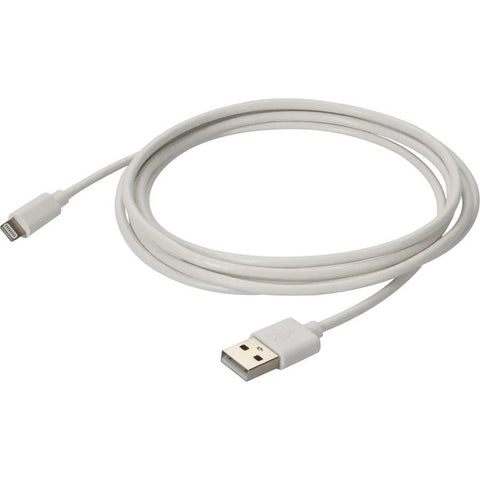 AddOn 2.0m (6.6ft) USB 2.0 (A) Male to Lightning Male Sync and Charge White Cable