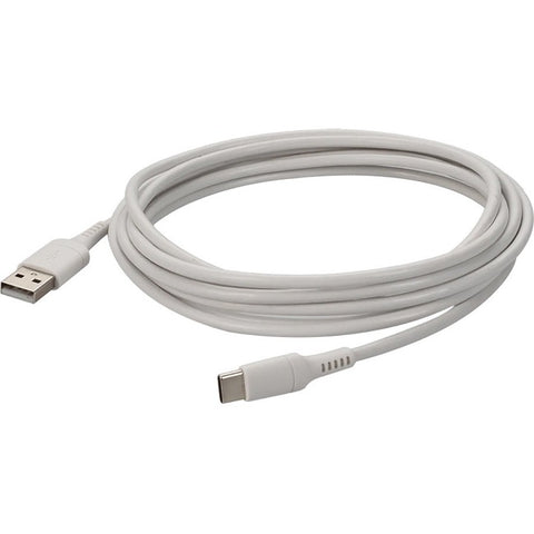 AddOn 1.0m (3.3ft) USB-C Male to USB 2.0 (A) Male Sync and Charge White Cable